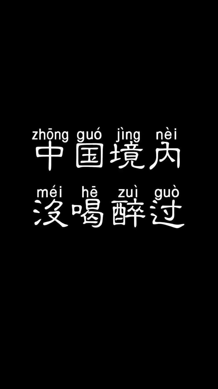 中国境内 没喝醉过#壁纸 #全屏壁纸 #高清壁纸