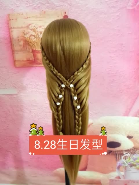 这是有宝宝私信我要的8,28生日发型,教程出炉啦,你们学会了吗?