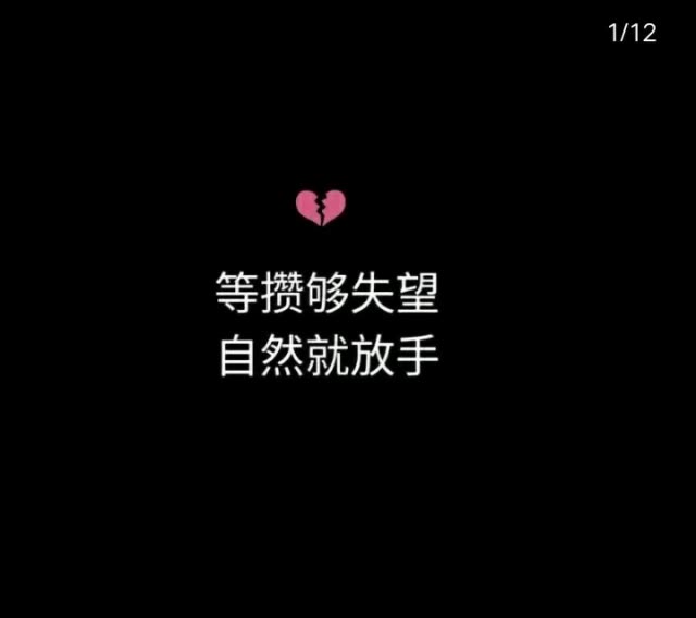 等攒够失望 自然就放手 2年前