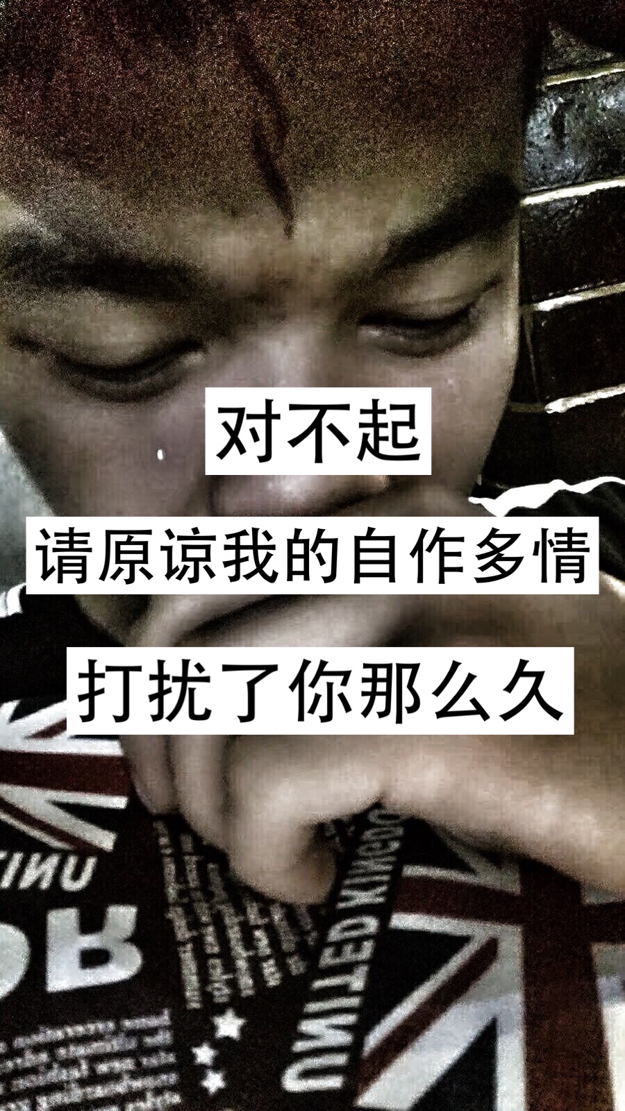 对不起,一直都是我的自作多情打扰了你