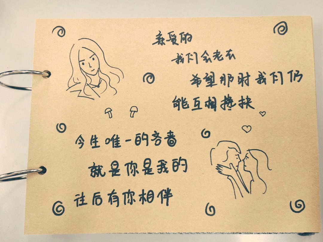 因为你 我相信真爱72 希望你们都可以非常非常幸福(^o^)o 定制手绘