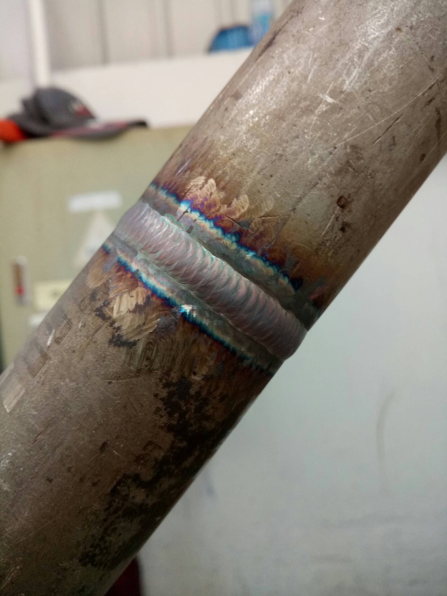 今天焊的一道口,焊的不好,一直在努力,老铁们给个双击666