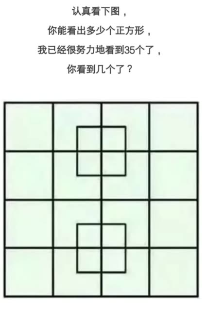 考考你智商,看出31个是人才,35个天才,44个鬼才 108       赞