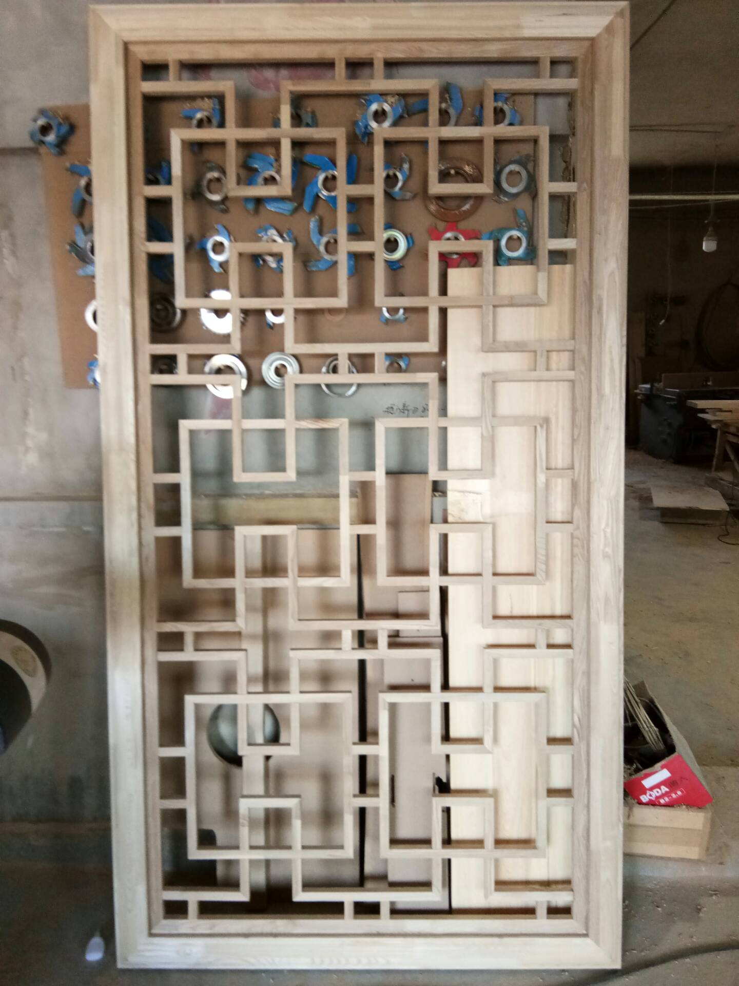 中式屏风制作完成!