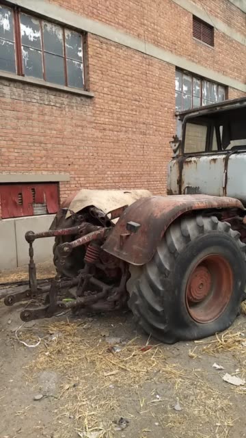 这种老式犁地机子你们还能看到? 2.