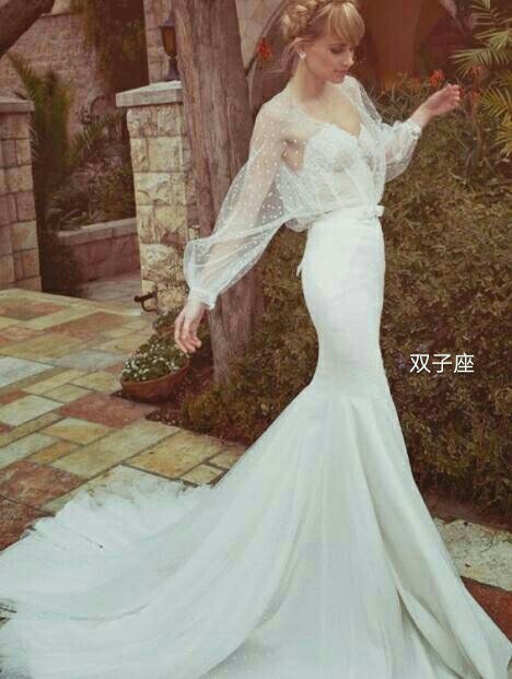 这个是12星座的鱼尾婚纱. 9月前