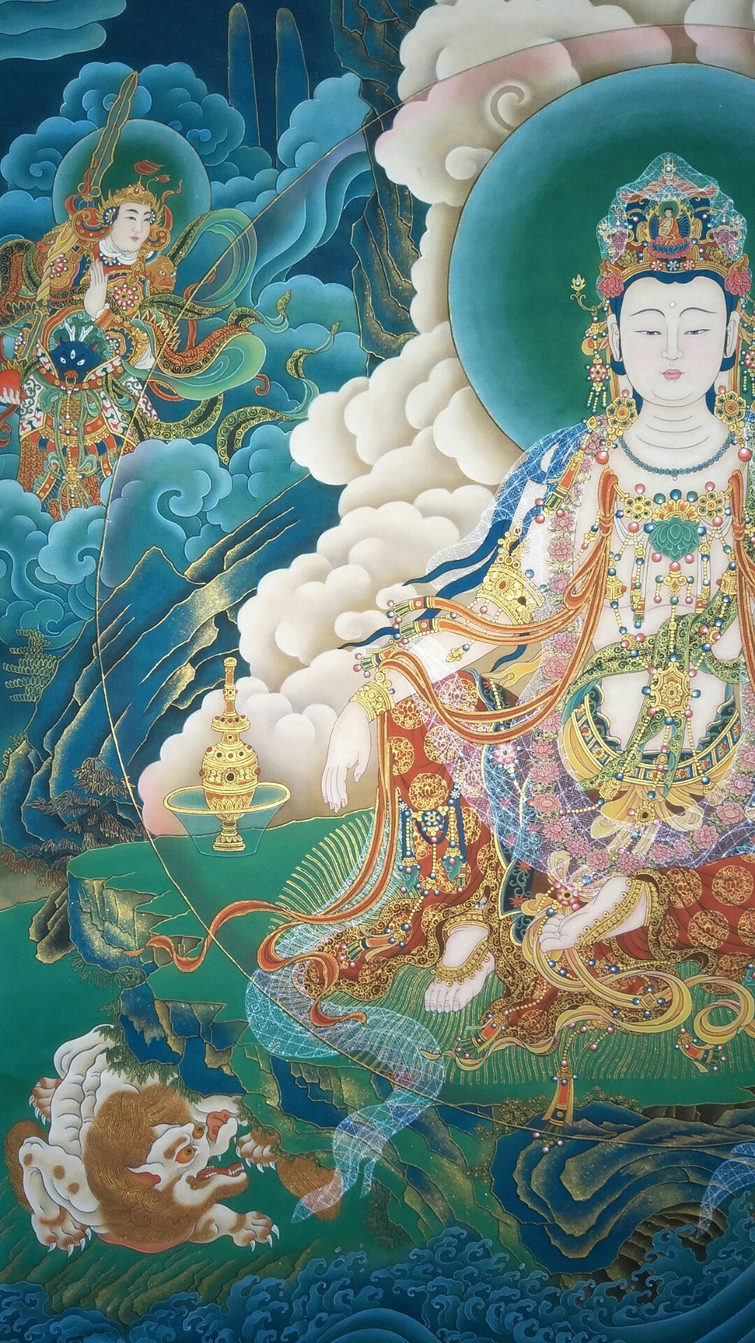 铭画【水月观音】今年画的第四幅了 1337     102 赞