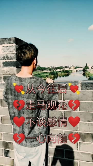 从今往后 走马观花 不谈感情 一心向前 绝无他念  1339     50 赞