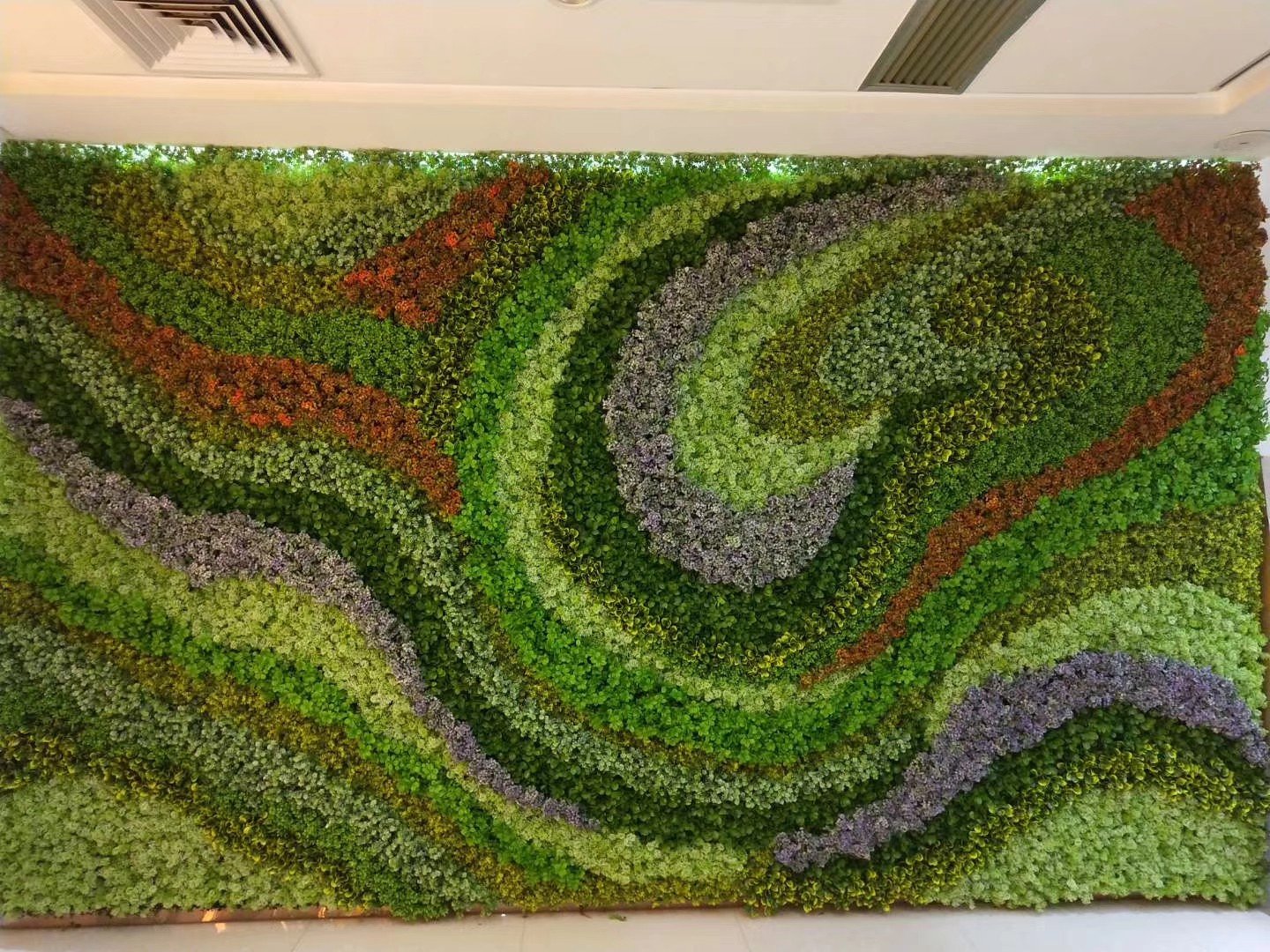 室内室外仿真绿植墙设计