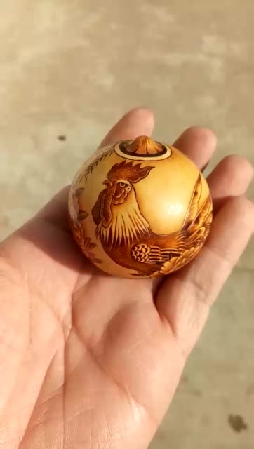 葫芦烙画,一对鸡 3周前